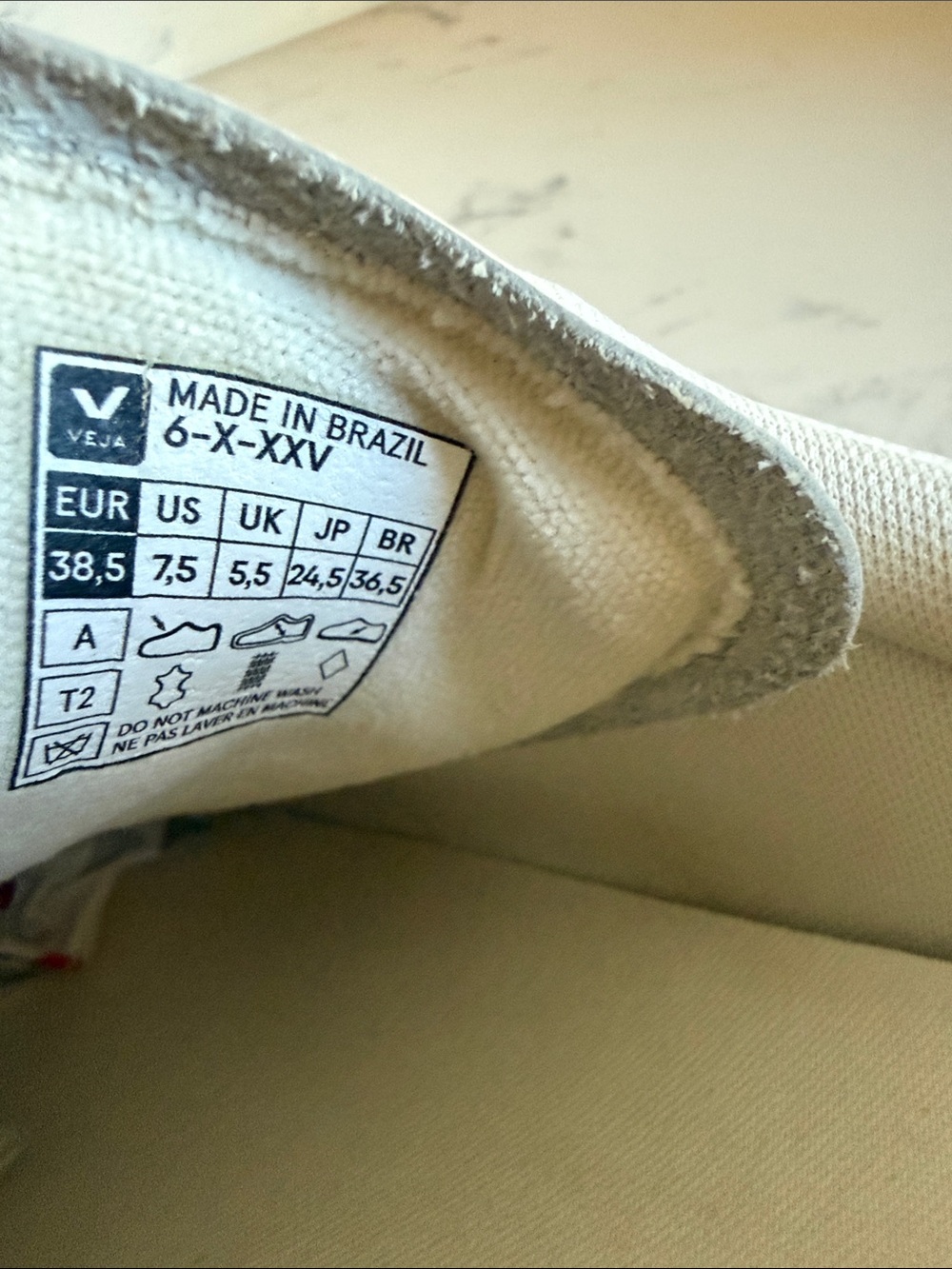 Veja Campo Sneakers Color White Silver Ultraviolet women’s size 7.5 - Picture 11 of 12